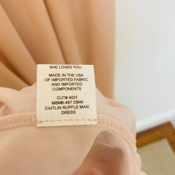 Show Me Your Mumu Caitlin Ruffle Maxi Dress Small - Picture 12 of 12